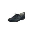 Schnürschuh NATURAL FEET "Larissa" Gr. 38, blau (dunkelblau) Damen Schuhe Schnürschuhe aus hochwertigem Hirschleder