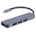 Gembird A-CM-COMBO2-01 2-in-1 USB Typ-C Multiport-Adapter (Hub + HDMI)