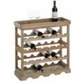 Caro-möbel - Weinregal vino für 24 Flaschen, naturfarben