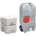 Tragbare Camping-Toilette mit Wasserbehälter vidaXL597390