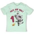 Shirtracer T-Shirt Pass auf Welt ich bin eins mit Panda 1. Geburtstag