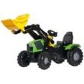 Tretfahrzeug ROLLY TOYS "Deutz-Fahr 5120" Tretfahrzeuge grün Kinder Kettcar Tretfahrzeug Kindertraktor mit Lader