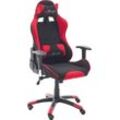 Gaming-Stuhl MCA FURNITURE "MC Racing Gaming-Stuhl" Stühle Gr. B/H/T: 69 cm x 125 cm x 58 cm, schwarz (schwarz, rot) Gaming-Stuhl Racing-Chair Gamingstühle MC Racing