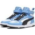 Sneaker PUMA "RBD GAME" Gr. 44, blau (puma white, puma black, regal blue, gold) Schuhe Puma