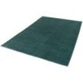 Teppich SCHÖNER WOHNEN-KOLLEKTION "Aura" Teppiche Gr. B/L: 140 cm x 200 cm, 15 mm, 1 St., grün Esszimmerteppiche seidige Viskose, Wohnzimmer