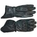 Motorradhandschuhe ROLEFF "RO 49" Handschuhe Gr. M, schwarz Motorradhandschuhe winddicht
