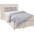 Boxspringbett LEGER HOME BY LENA GERCKE "Yuma" Komplettbetten Gr. Bezug Strukturstoff, Liegefläche B/L: 100 cm x 200 cm, Gewicht bis: 100 kg H3, Bonnell-Federkernmatratze, beige Boxspringbett Boxspringbetten ohne Bettkasten incl. Topper, in 4 Breiten, 3 Matratzenarten und je 2 Härtegraden