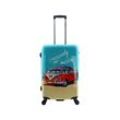 Koffer VOLKSWAGEN "Ready To Ride" Gr. B/H/T: 43 cm x 67 cm x 24 cm, bunt (mehrfarbig) Koffer Trolleys aus 600D rPet ABS-Material