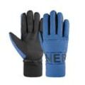 Skihandschuhe BOGNER "Walker" Gr. 8,5, blau Damen Handschuhe Fingerhandschuhe kompatibel für Touchscreens