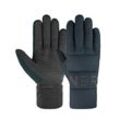 Skihandschuhe BOGNER "Walker" Gr. 10, blau (dunkelblau) Damen Handschuhe Fingerhandschuhe kompatibel für Touchscreens