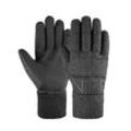 Skihandschuhe BOGNER "Walker" Gr. 10,5, grau (anthrazit) Damen Handschuhe Fingerhandschuhe kompatibel für Touchscreens