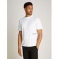 Calvin Klein T-Shirt OFF PLACEMENT LOGO T-SHIRT mit Logoschriftzug, weiß