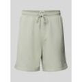 Regular Fit Sweatshorts mit Logo-Stitching Modell 'BEACH'