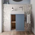 Waschtischunterschrank BELDIVO 50cm mit Waschbecken - Türanschlag rechts - Farbe wählbar