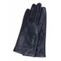 Lederhandschuhe GRETCHEN "Women´s Glove Pura" Gr. 7,5, blau (dunkelblau) Damen Handschuhe Fingerhandschuhe aus Lammnappa