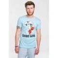LOGOSHIRT T-Shirt Lucky Luke Portrait mit Lucky Luke-Print, blau