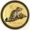 1 Unze Goldmünze Australien Lunar I Ratte/Maus 1996