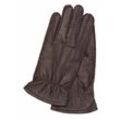 Lederhandschuhe GRETCHEN Gr. 9, braun Damen Handschuhe Fingerhandschuhe aus echtem Peccary-Leder