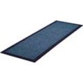 Küchenläufer GRUND "Herringbone" Teppiche Gr. B/L: 60 cm x 180 cm, 8 mm, 1 St., blau (türkis, blau) Küchenläufer In- und Outdoor geeignet, mit Bordüre