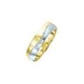 Trauring FIRETTI "Schmuck Geschenk Gold 375 Hochzeit Ehering "LIEBE" Welle" Fingerringe Gr. 16,5, 0,025 ct SI = kleine Einschlüsse mit Brillanten, Gelbgold 375, 5 mm, goldfarben (gelbgoldfarben, weißgoldfarben) Trauringe Made in Germany, wahlweise mit oder ohne Brillanten