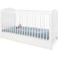 Babymöbel-Set PINOLINO "Laura, breit" weiß Baby Schlafzimmermöbel-Sets Baby-Bettsets Made in Germany; mit Kinderbett und Wickelkommode