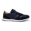 Sneaker LLOYD "EDMOND" Gr. 6 (39), blau (dunkelblau) Herren Schuhe Schnürhalbschuhe mit modischer Perforation, Freizeitschuh, Halbschuh, Schnürschuh
