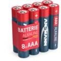 8x Ansmann Alkaline Batterie aaa Micro 1,5V – LR3 MN2400 (8 Stück)