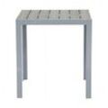 Gardissimo FIRE SOUL Nonwood Alu-Gartentisch Gartenmöbel 60x60cm silber