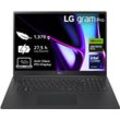 LG Business-Notebook "Gram Pro 17 Ultralight Laptop, IPS Display, 32GB RAM, Windows 11 Home" Notebooks 17Z90SP-E.AD7BG, 2024 Gr. 32 GB RAM 2000 GB SSD, schwarz 17" Notebook