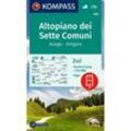 KOMPASS Wanderkarte 658 Altopiano dei Sette Comuni, Asiago - Ortigara 1:25.000, Karte (im Sinne von Landkarte)