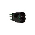 Fanton - Adapterstecker italienisch std. 2P+E 10A Steckdose italienisch/deutsch 10A Schwarz Farbe 82601-E - Schwarz