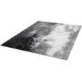 Teppich WASH+DRY BY KLEEN-TEX "Aura" Teppiche Gr. B/L: 140 cm x 200 cm, 9 mm, 1 St., grau Esszimmerteppiche rutschhemmend, In- und Outdoor geeignet, waschbar