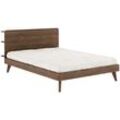 Karup Design Bettgestell RETREAT BED, aus Kiefer massiv mit Lattenrost, Kopfteil...