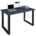 VCM Premium Büromöbel Schreibtisch Lona U Schwarz (Farbe: Anthrazit, Größe: 80)