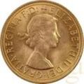 1 Pfund Goldmünze Sovereign Elisabeth Haarband