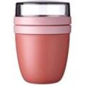 Mepal Lunchpot 700 ml ELLIPSE, Mauve - 500 ml + 200 ml - Kunststoff - mit Schraubdeckel