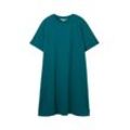 TOM TAILOR DENIM Damen Kurzes T-Shirt-Kleid, grün, Melange Optik, Gr. XL