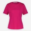 Pinkes T-Shirt mit rundem Ausschnitt