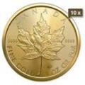 10 x 1 Unze Gold Maple Leaf 2024