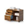 JOEAIS Rollcontainer Schreibtisch Büromöbel Druckerschrank Büro Schrank