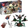 LEGO Konstruktionsspielzeug Marvel Super Heroes Angriff auf New Asgard