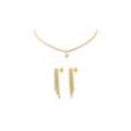 Brilliant Necklace & Earrings Set Gold
