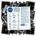 «Black Latex» Comfy Fit, tiefschwarze Kondome (100 Kondome)