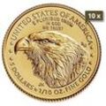 10 x 1/10 Unze Gold American Eagle 2024