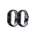 kwmobile Uhrenarmband 2x Sportarmband für Xiaomi Mi Smart Band 6 / Mi Band 6 / Band 5