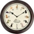 Uhr mit Katzengeräuschen Esschert Design Mehrfarbig