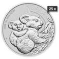 25 x 1 Unze Silber Australian Koala 2023