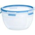 EMSA Frischhaltedose 2600 ml CLIP & CLOSE, Blau - Kunststoff - Ø 21,8 cm - rund