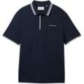 TOM TAILOR Herren Plus - Poloshirt mit aufgesetzter Brusttasche, blau, Uni, Gr. 4XL
