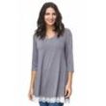 Vanessa & Melissa Blusentop mit Spitze Damen Bluse Tunika 3 Varianten V-Ausschnitt